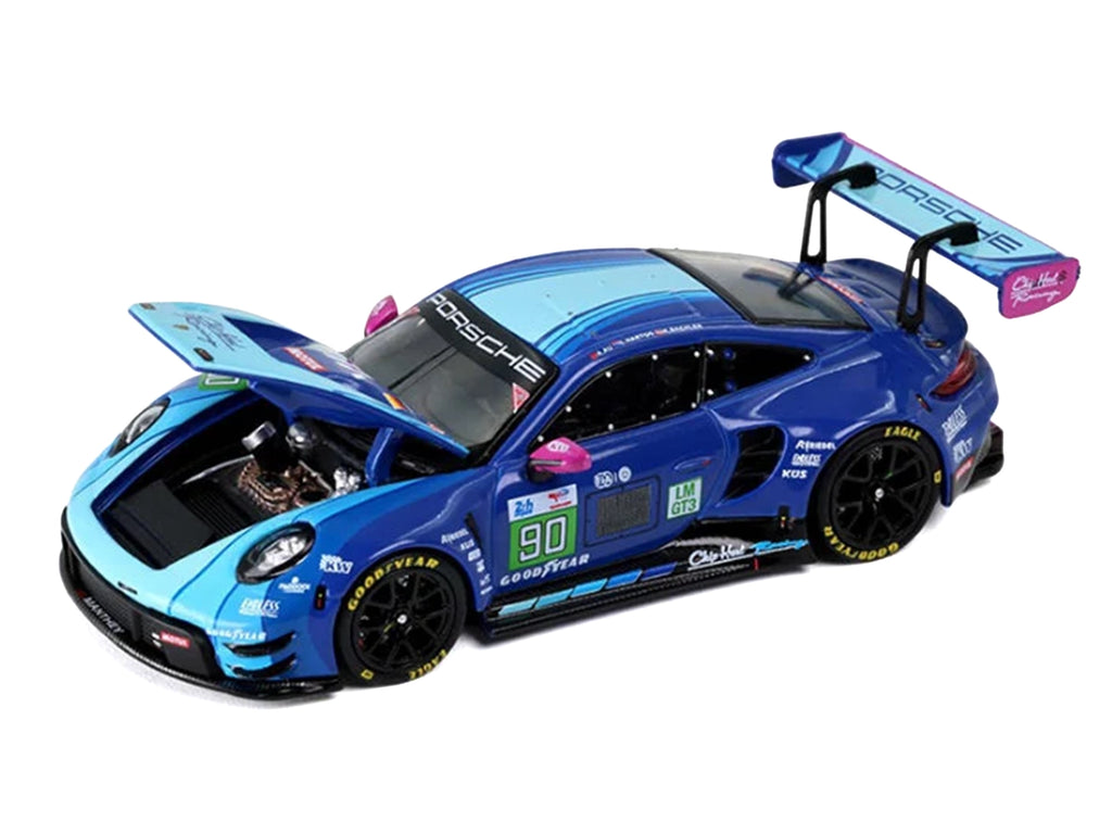 Porsche 911 GT3 R (992) #90 Antares Au - Klaus Bachler - Loek Hartog 'Manthey' '24 Hours of Le Mans' (2024) 1/64 Diecast Model Car by Trends Hobby