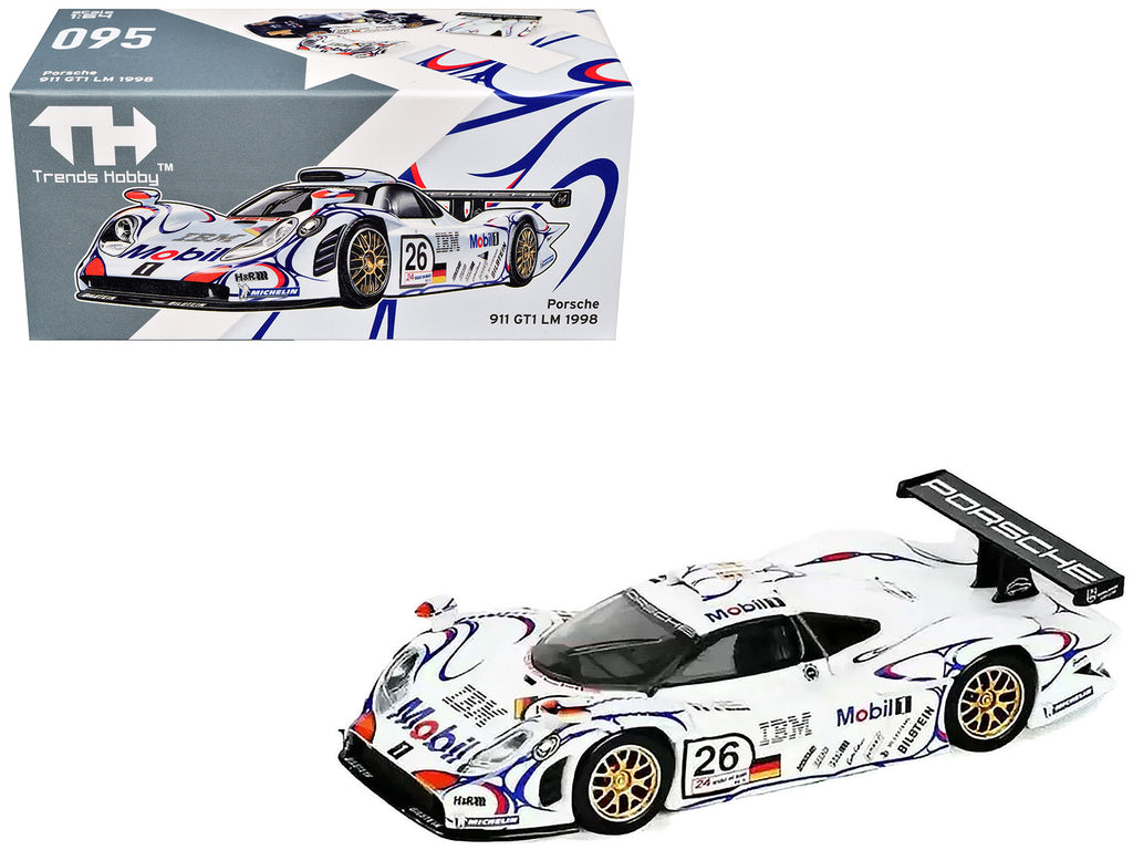 Porsche 911 GT1 #26 Allan McNish - Stephane Ortelli - Laurent Aiello 'Porsche AG' Winner '24 Hours of Le Mans' (1998) 1/64 Diecast Model Car by Trends Hobby