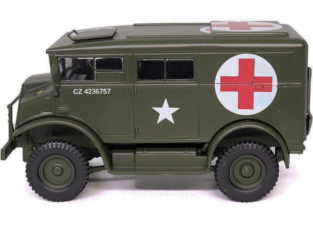 Chevrolet C8A Ambulance Olive Drab 'United States Army' 1/43 Diecast Model by Militaria Die Cast