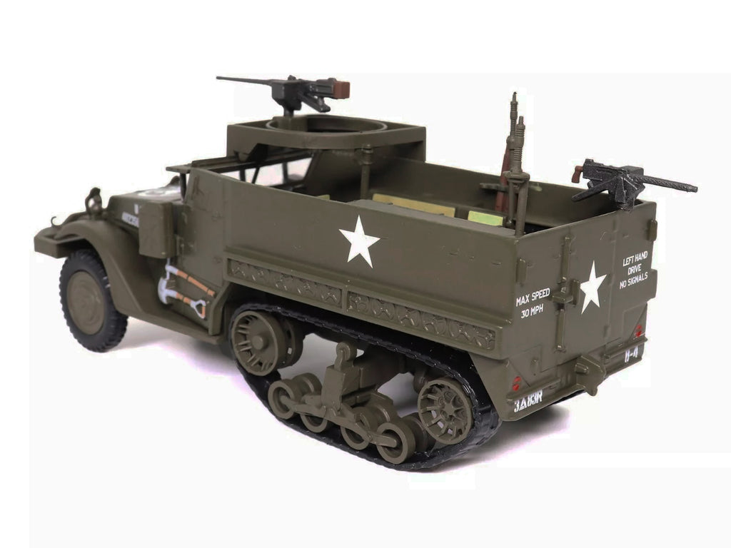 M3 Half-Track AFV with M2HB Machine Gun Olive Drab 'United States Army' 1/43 Diecast Model by Militaria Die Cast