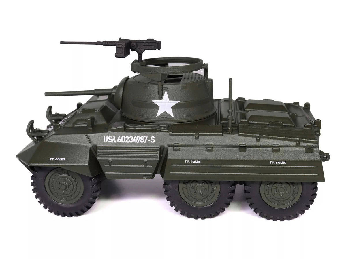 M8 Light Armored Car Olive Drab 'United States Army' 1/43 Diecast Model by Militaria Die Cast