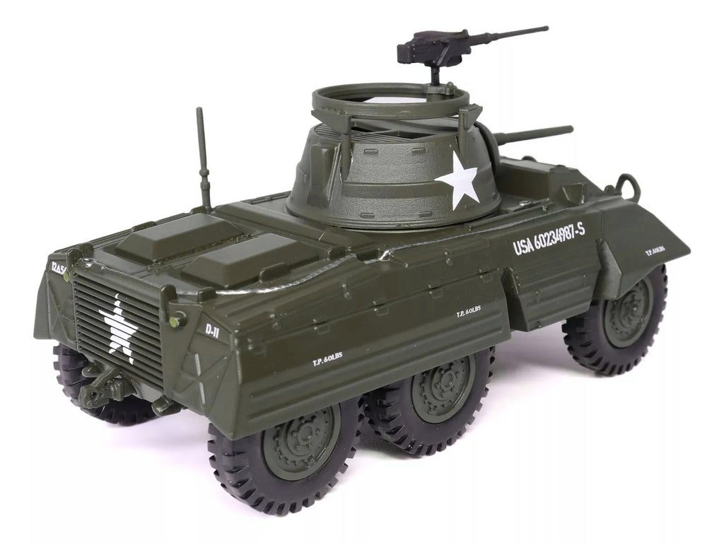 M8 Light Armored Car Olive Drab 'United States Army' 1/43 Diecast Model by Militaria Die Cast