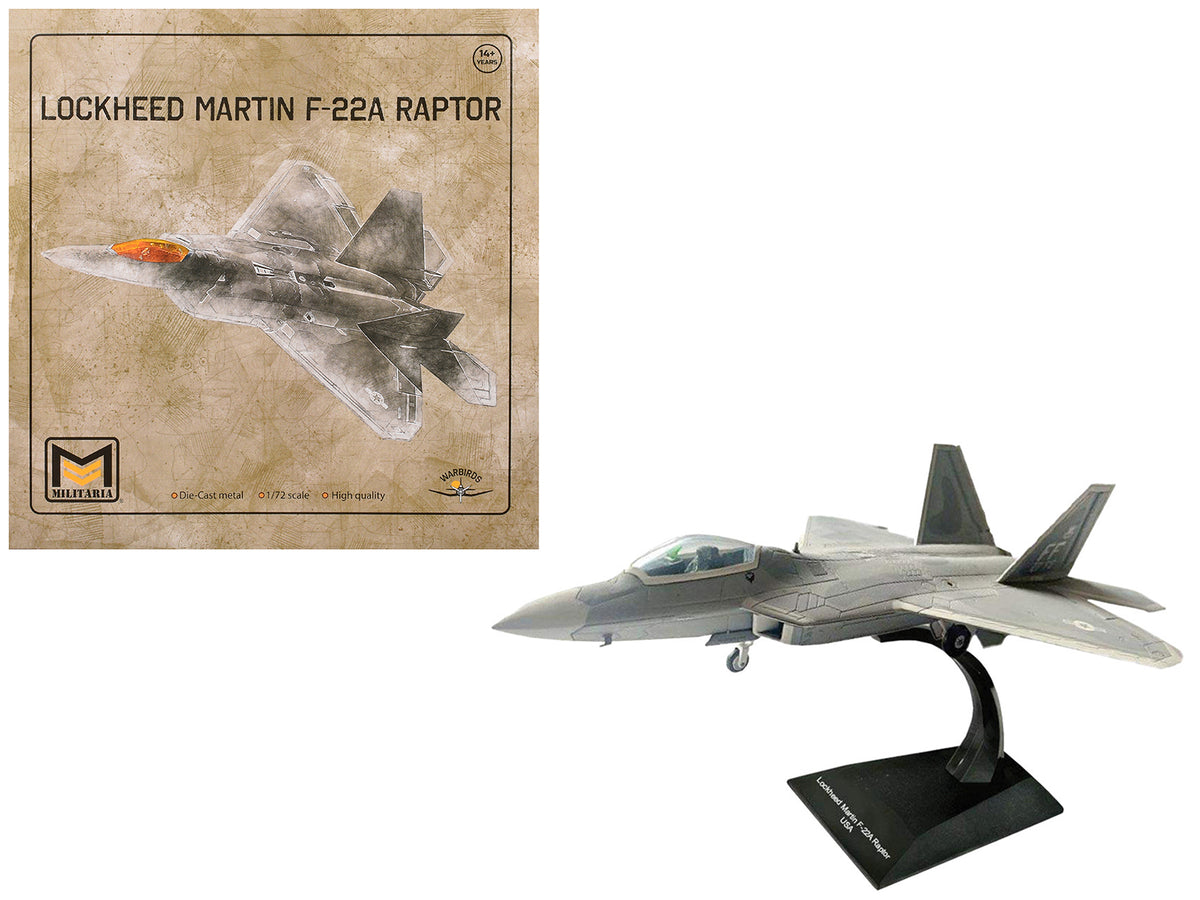 Lockheed Martin F-22A Raptor Aircraft '1st FW 94th FS' United States Air Force 1/72 Diecast Model by Militaria Die Cast