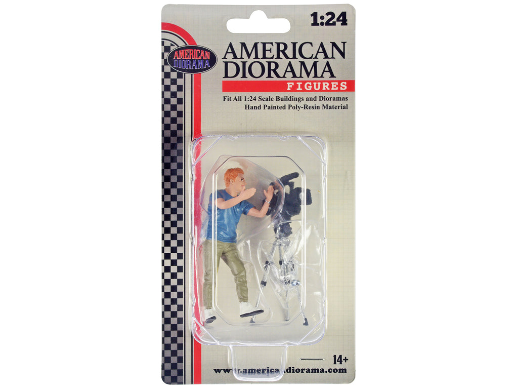 'On-Air' Figure 5 with Standing Camera for 1/24 Scale Models by American Diorama