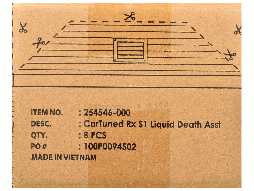 'Liquid Death' 2026 Series 1 Set of 8 Pieces Diecast Model Cars by CarTuned