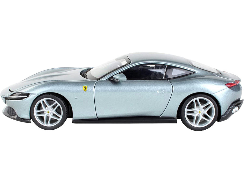 Ferrari Roma Gray Metallic 'Race + Play' Series 1/24 Diecast Model Car by Bburago