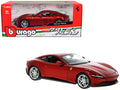 Ferrari Roma Red Metallic 'Race + Play' Series 1/24 Diecast Model Car by Bburago