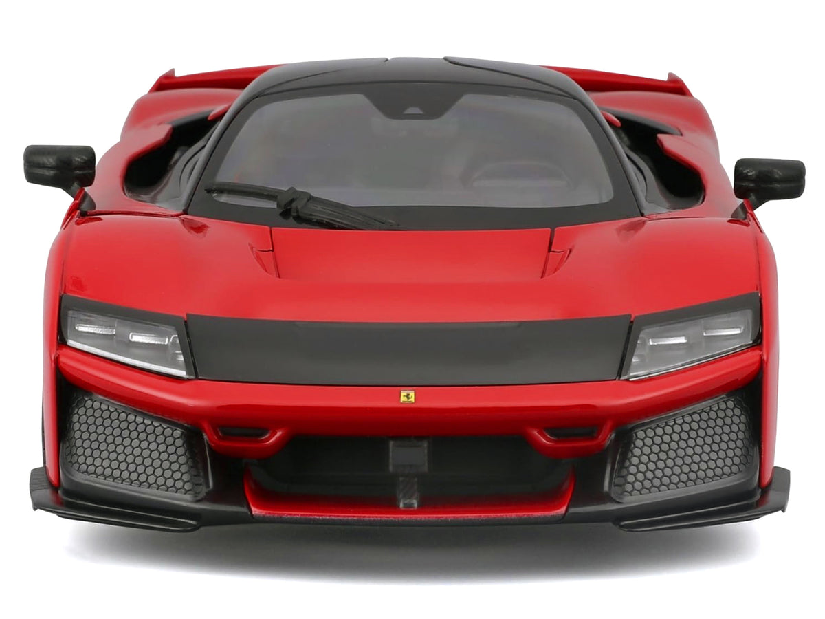 Ferrari F80 Red with Black Top 'Race + Play' Series 1/24 Diecast Model Car by Bburago