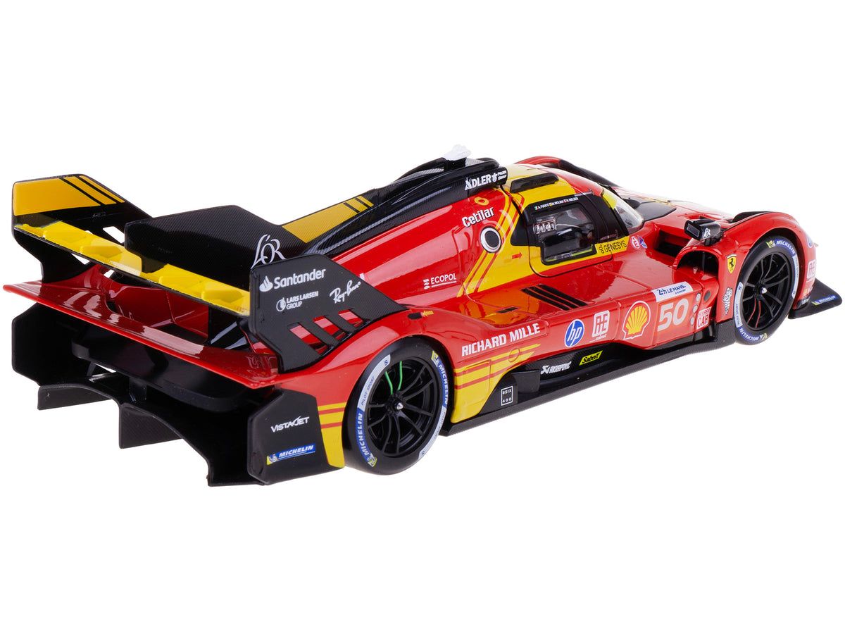 Ferrari 499P #50 Antonio Fuoco - Miguel Molina - Nicklas Nielsen 'Ferrari AF Corse' Winner '24 Hours of Le Mans' (2024) 'Racing' Series 1/24 Diecast Model Car by Bburago