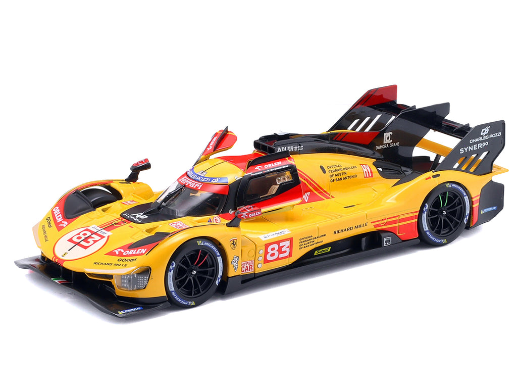 Ferrari 499P #83 Robert Kubica - Robert Shwartzman - Yifei Ye '24 Hours of Le Mans' (2024) 'Racing' Series  1/24 Diecast Model Car by Bburago