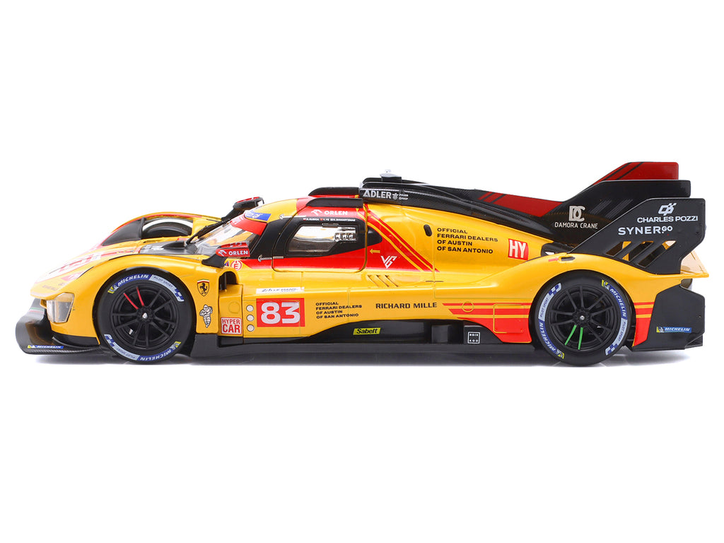 Ferrari 499P #83 Robert Kubica - Robert Shwartzman - Yifei Ye '24 Hours of Le Mans' (2024) 'Racing' Series  1/24 Diecast Model Car by Bburago
