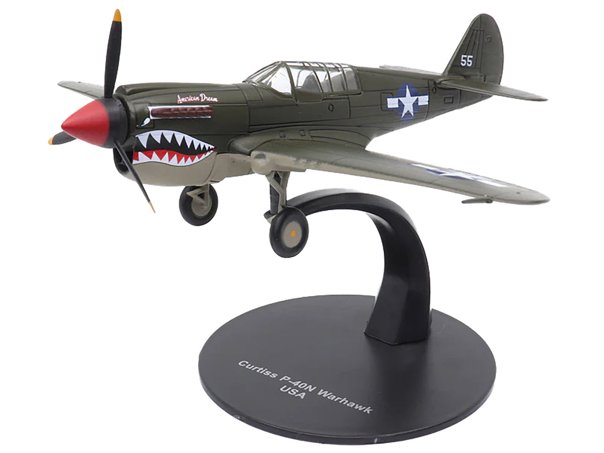 Curtiss P-40N Warhawk Fighter Aircraft 'American Dream National Warplane Museum' United States Army Air Forces 1/72 Diecast Model by Militaria Die Cast
