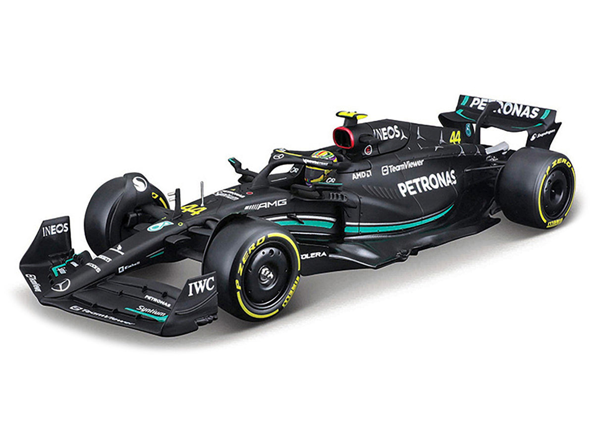 Mercedes-AMG F1 W14 E Performance #44 Lewis Hamilton 'Petronas' Formula One F1 'World Championship' (2023) 1/24 Diecast Model Car by Bburago