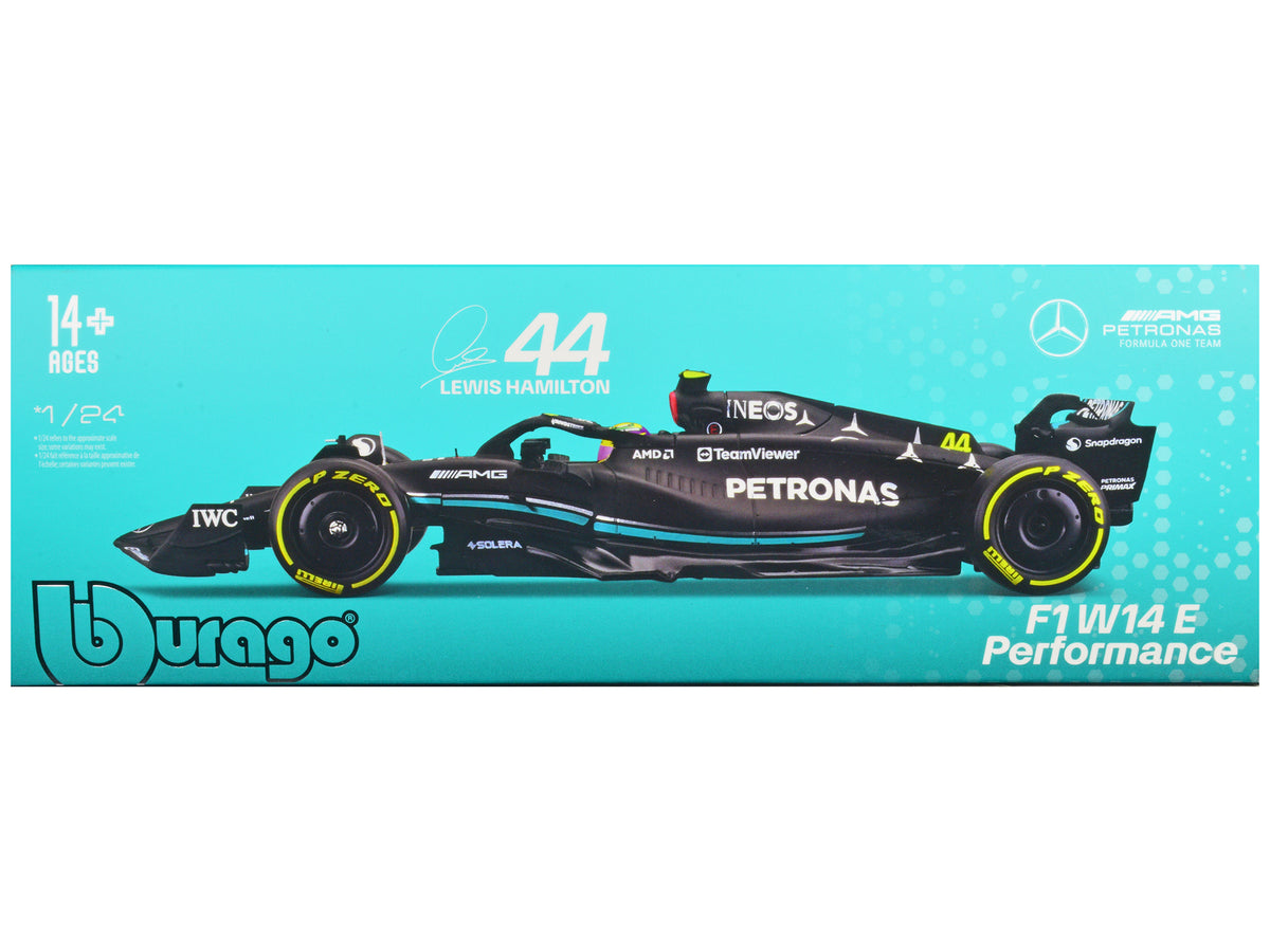 Mercedes-AMG F1 W14 E Performance #44 Lewis Hamilton 'Petronas' Formula One F1 'World Championship' (2023) 1/24 Diecast Model Car by Bburago