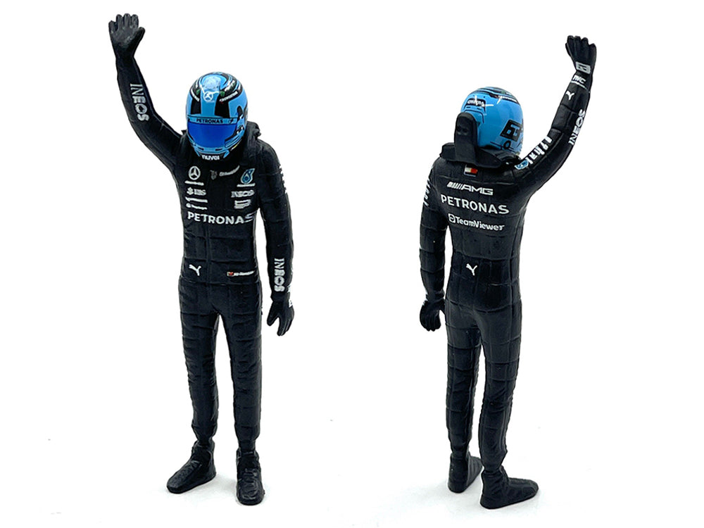 Mercedes-AMG W14 E Performance #63 George Russell 'Petronas' Formula One F1 World Championship (2023) with Driver Figure 1/24 Diecast Model Car by Bburago