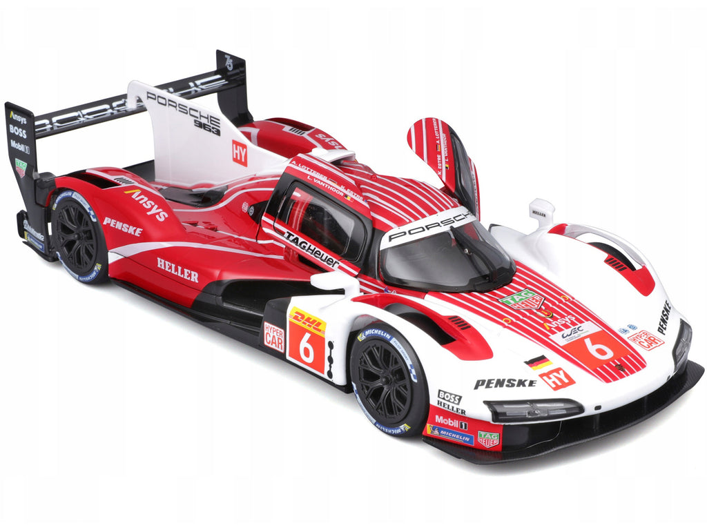 Porsche 963 #6 Kevin Estre - Andre Lotterer - Laurens Vanthoor 'Porsche Penske Motorsport' Winner 'FIA World Endurance Championship' (2024) 1/24 Diecast Model Car by Bburago