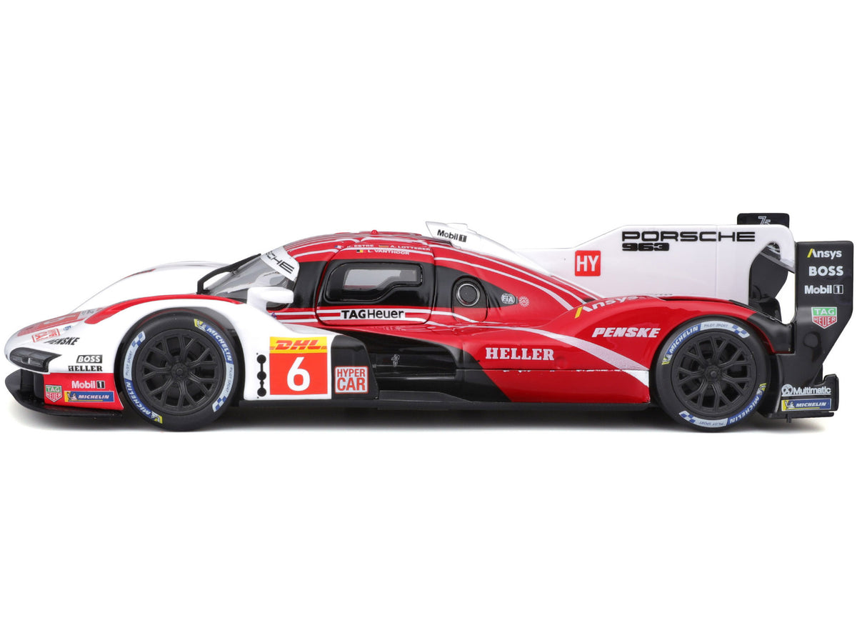 Porsche 963 #6 Kevin Estre - Andre Lotterer - Laurens Vanthoor 'Porsche Penske Motorsport' Winner 'FIA World Endurance Championship' (2024) 1/24 Diecast Model Car by Bburago