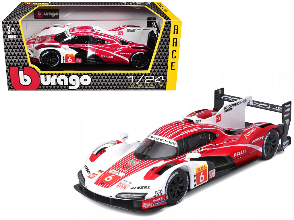 Porsche 963 #6 Kevin Estre - Andre Lotterer - Laurens Vanthoor 'Porsche Penske Motorsport' Winner 'FIA World Endurance Championship' (2024) 1/24 Diecast Model Car by Bburago