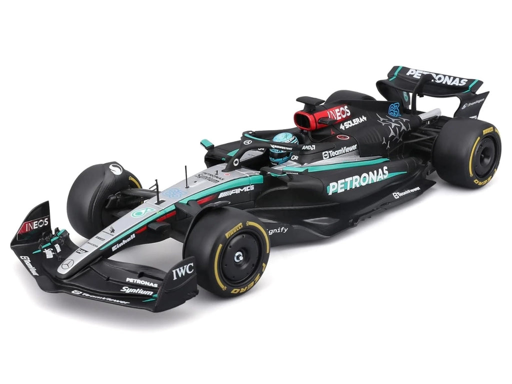 Mercedes-AMG F1 W15 E Performance #63 George Russell 'Petronas' Formula One F1 'World Championship' (2024) 1/24 Diecast Model Car by Bburago