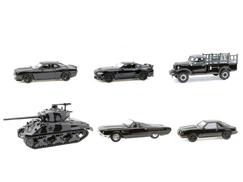 'Black Bandit' 6 piece Set Series 30 1/64 Diecast Model Cars by Greenlight