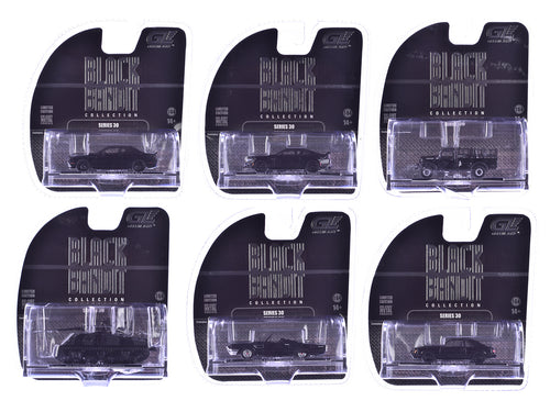 'Black Bandit' 6 piece Set Series 30 1/64 Diecast Model Cars by Greenlight