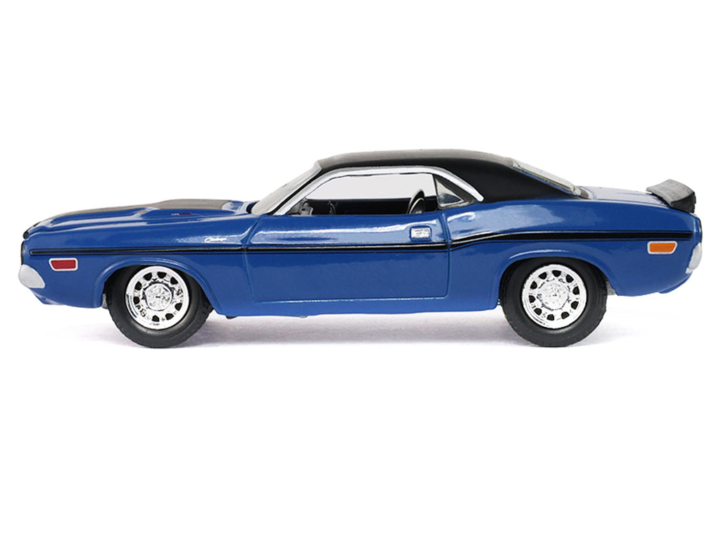 1970 Dodge Challenger Blue with Black Top 'America 250 Edition' 'Anniversary Collection' Series 18 1/64 Diecast Model Car by Greenlight