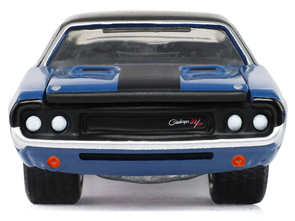 1970 Dodge Challenger Blue with Black Top 'America 250 Edition' 'Anniversary Collection' Series 18 1/64 Diecast Model Car by Greenlight