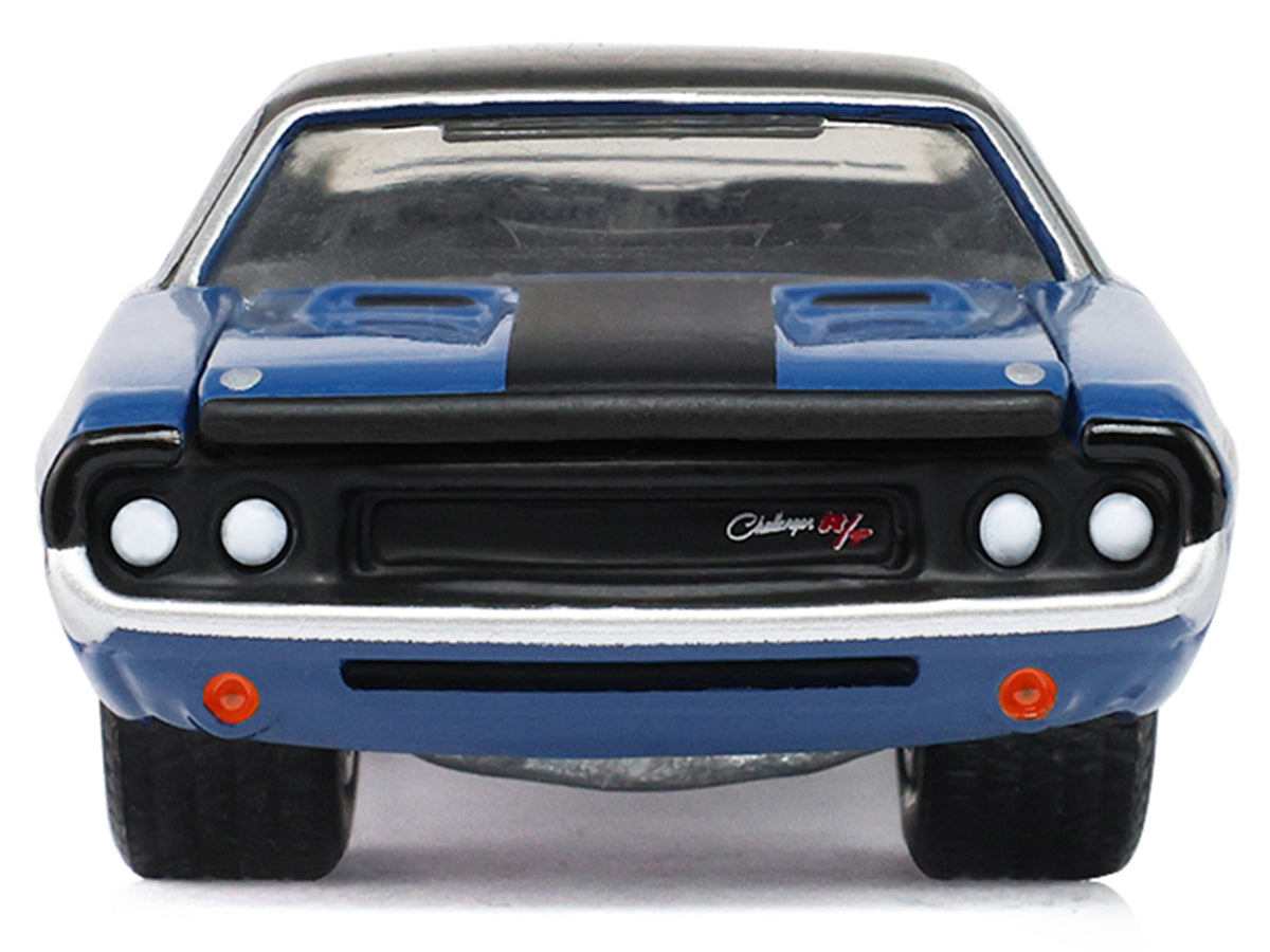 1970 Dodge Challenger Blue with Black Top 'America 250 Edition' 'Anniversary Collection' Series 18 1/64 Diecast Model Car by Greenlight