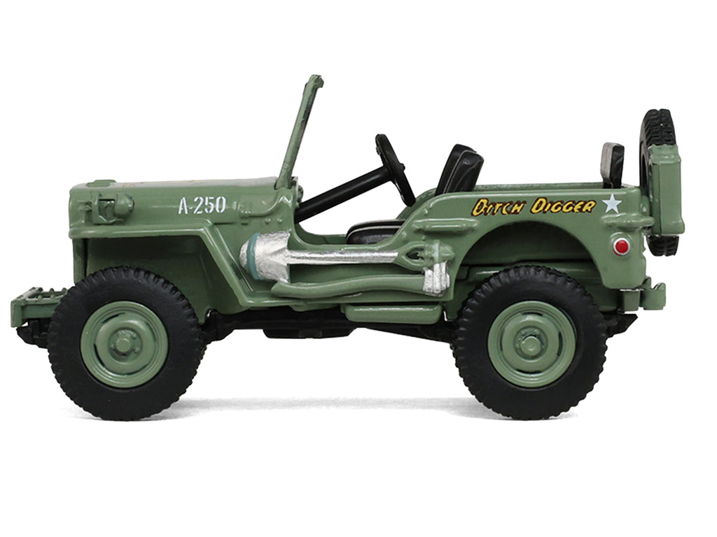 1942 Willy’s MB Jeep Olive Green 'America 250 Edition' 'Anniversary Collection' Series 18 1/64 Diecast Model Car by Greenlight