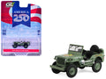 1942 Willy’s MB Jeep Olive Green 'America 250 Edition' 'Anniversary Collection' Series 18 1/64 Diecast Model Car by Greenlight