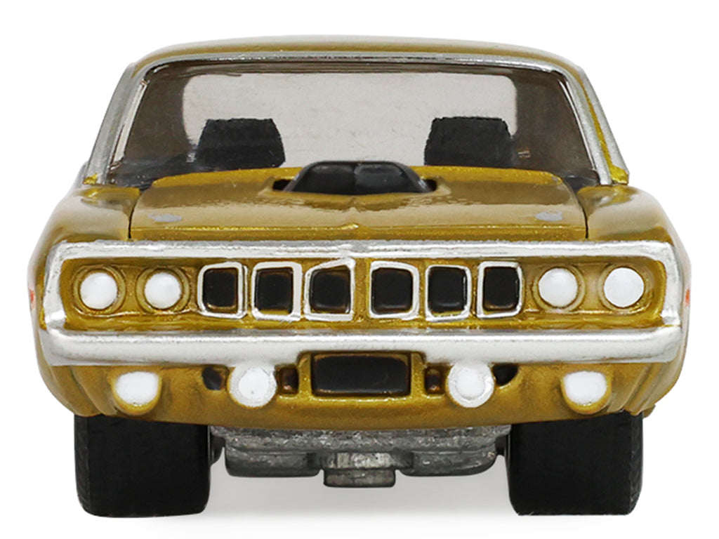1971 Plymouth Hemi ‘Cuda Gold Metallic with Black Accents 'America 250 Edition' 'Anniversary Collection' Series 18 1/64 Diecast Model Car by Greenlight
