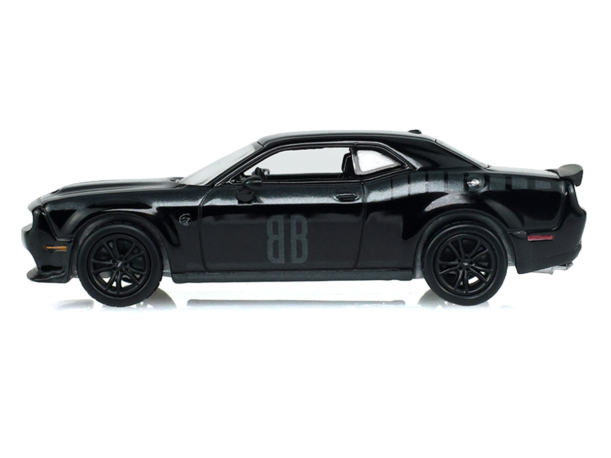 2017 Dodge Challenger SRT Hellcat Widebody Black 'Black Bandit' Series 31 1/64 Diecast Model Car by Greenlight