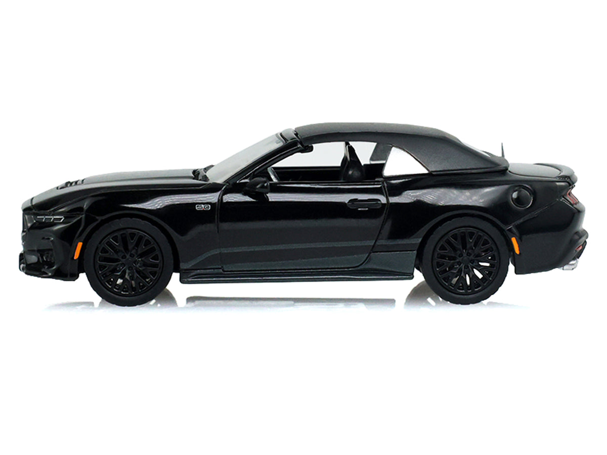 2024 Ford Mustang GT Convertible Black 'Black Bandit' Series 31 1/64 Diecast Model Car by Greenlight