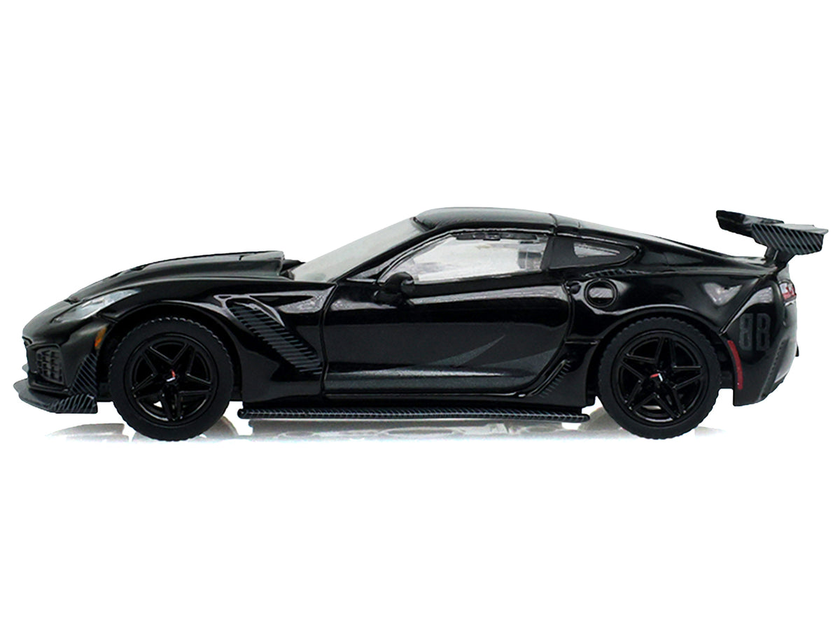 2019 Chevrolet Corvette ZR1 Black 'Black Bandit' Series 31 1/64 Diecast Model Car by Greenlight