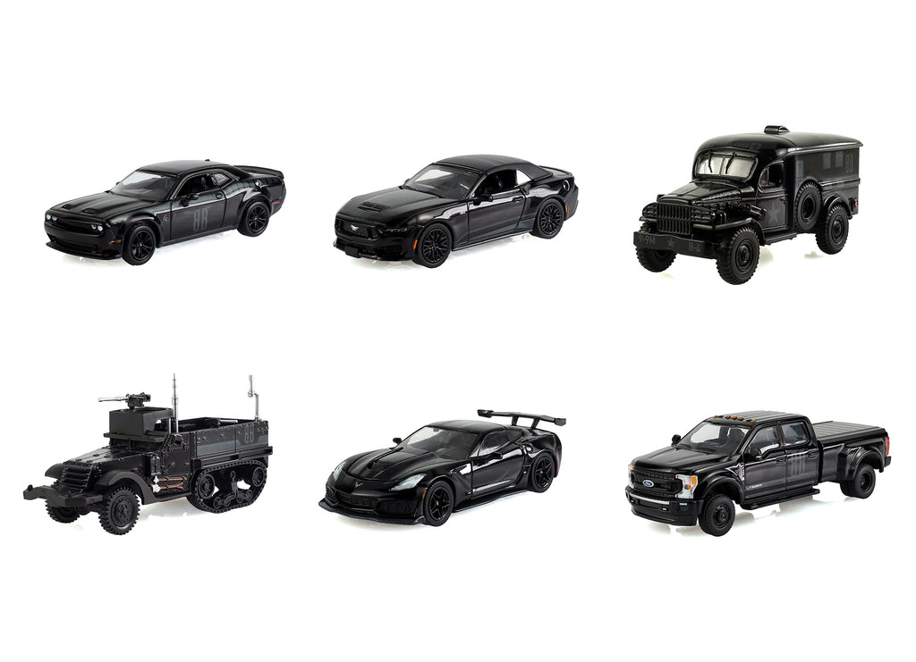 'Black Bandit' Series 31 6 piece Set 1/64 Diecast Model Cars by Greenlight