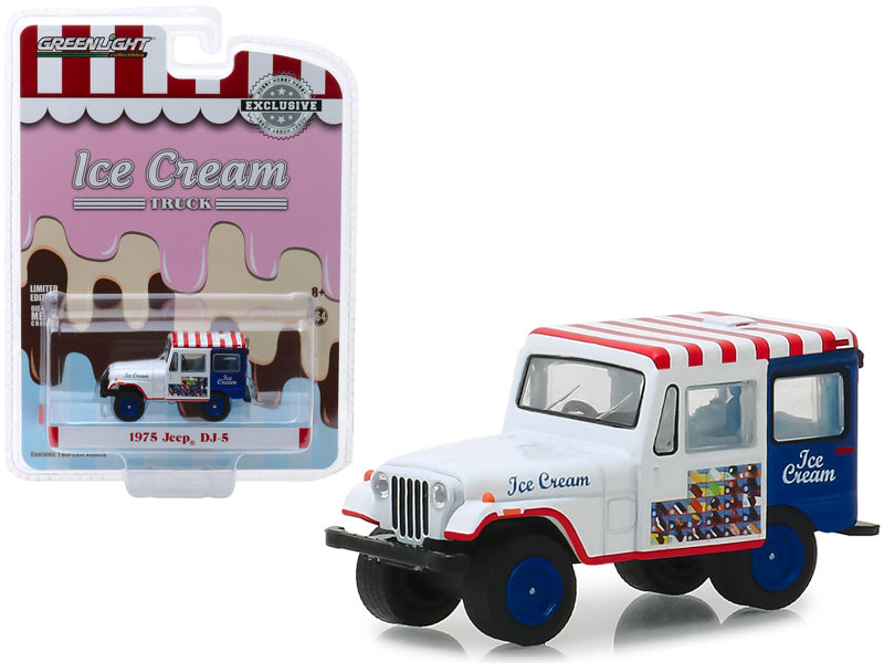 1975 Jeep DJ-5 Ice Cream Truck 'Hobby Exclusive' 1/64 Diecast Model Car by Greenlight