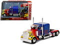Optimus Prime Truck with Robot on Chassis from 'Transformers' Movie 'Hollywood Rides' Series  Diecast Model by Jada