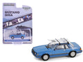 1981 Ford Mustang Ghia Coupe Blue Glow Metallic with Ski Roof Rack 'Hobby Exclusive' Series 1/64 Diecast Model Car by Greenlight