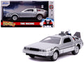 DeLorean DMC (Time Machine) Silver 'Back to the Future Part II' (1989) Movie 'Hollywood Rides' Series 1/32 Diecast Model Car by Jada