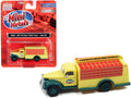 1941-1946 Chevrolet Delivery Bottle Truck Yellow and Green 'Kool-Aid' 1/87 (HO) Scale Model by Classic Metal Works