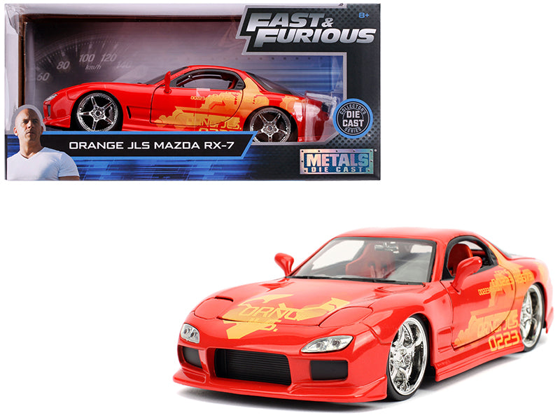 Orange Julius' Mazda RX-7 'Fast & Furious' Movie 1/24 Diecast Model Car by Jada