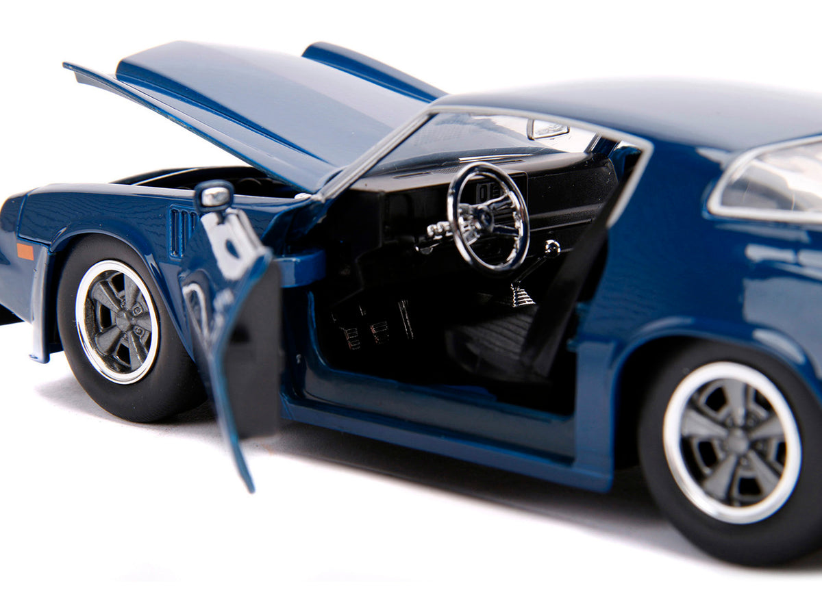 Billy's Chevrolet Camaro Z28 Dark Blue with Collectible Coin 'Stranger Things' (2016) TV Series 1/24 Diecast Model Car by Jada