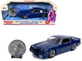 Billy's Chevrolet Camaro Z28 Dark Blue with Collectible Coin 'Stranger Things' (2016) TV Series 1/24 Diecast Model Car by Jada