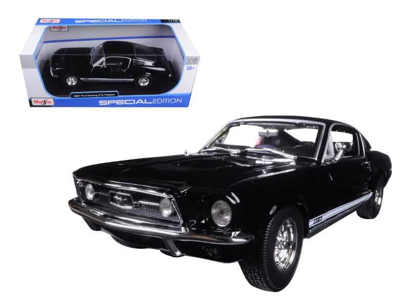 1967 Ford Mustang GTA Fastback Black 'Special Edition' 1/18 Diecast Model Car by Maisto