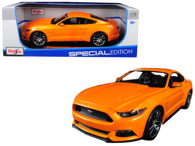 2015 Ford Mustang GT 5.0 Orange Metallic 'Special Edition' 1/18 Diecast Model Car by Maisto