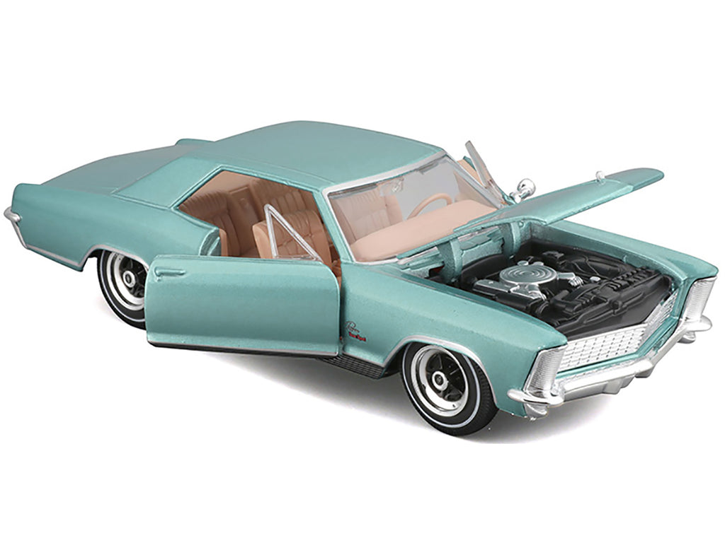 1965 Buick Riviera Gran Sport Light Blue Metallic 'Special Edition' Series 1/26 Diecast Model Car by Maisto