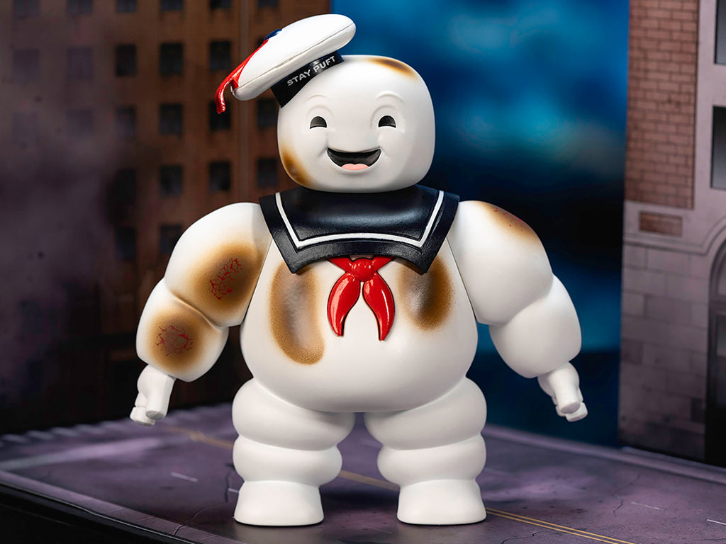 'Ghostbusters' 6' Stay Puft Marshmallow Man Figure with Nano Ecto-1 Car Diorama Set 'Ghostbusters' (1984) Movie 'Next Level' Series Model by Jada