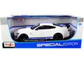 2020 Ford Mustang Shelby GT500 White with Blue Stripes 'Special Edition' 1/18 Diecast Model Car by Maisto