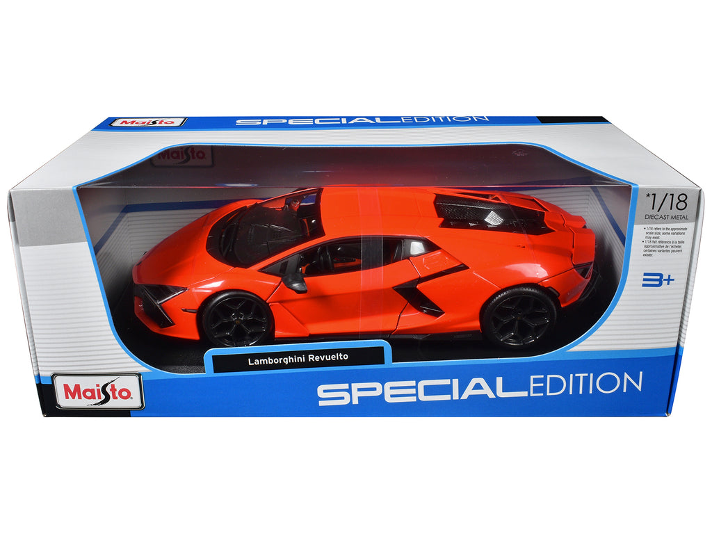 Lamborghini Revuelto Orange 'Special Edition' Series 1/18 Diecast Model Car by Maisto