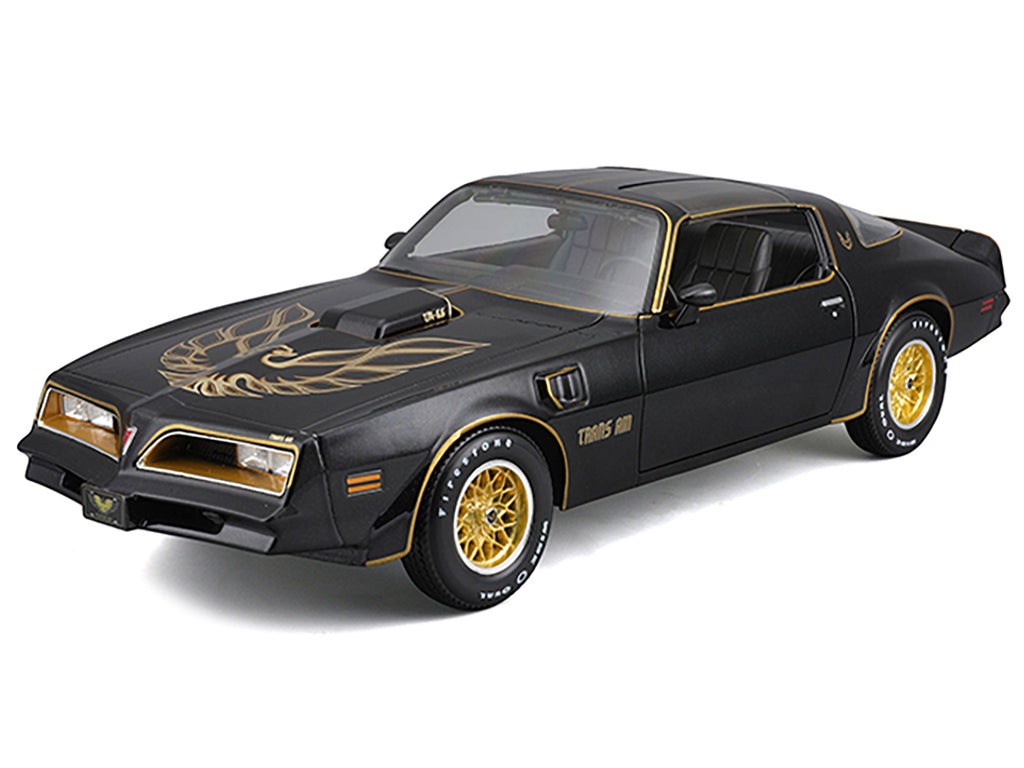 1978 Pontiac Firebird Trans Am Black Metallic with Hood Graphics 'Special Edition' Series 1/18 Diecast Model Car by Maisto